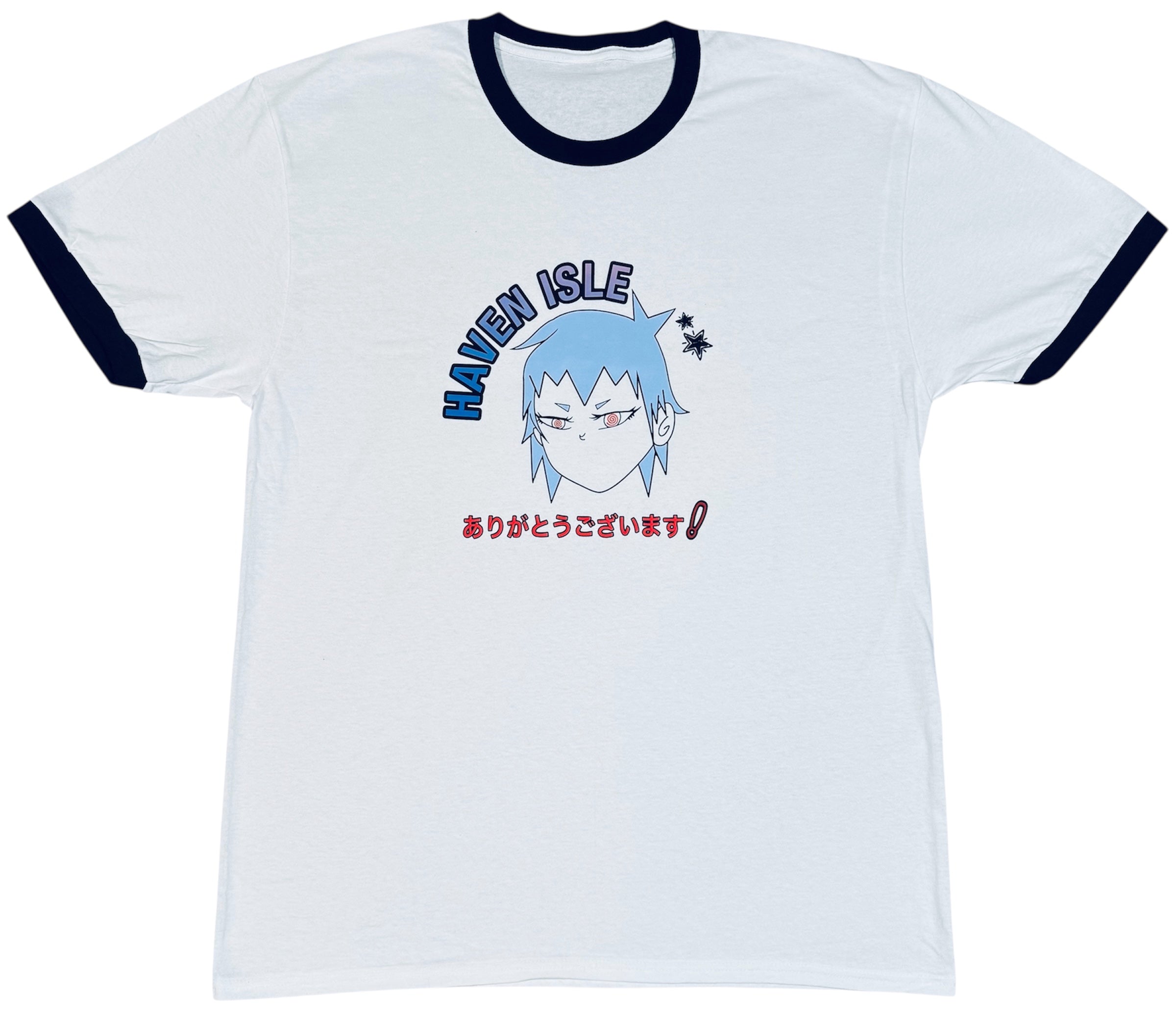 Thank You! Ringer T-Shirt - White/Black