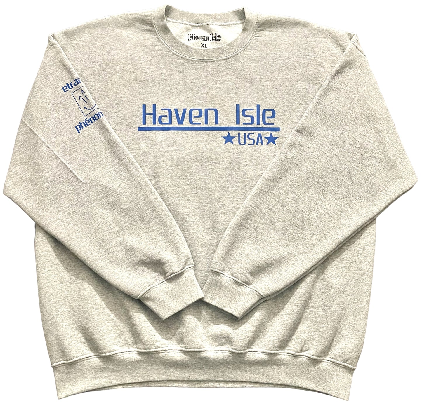 Haven USA Crewneck - Grey/Blue