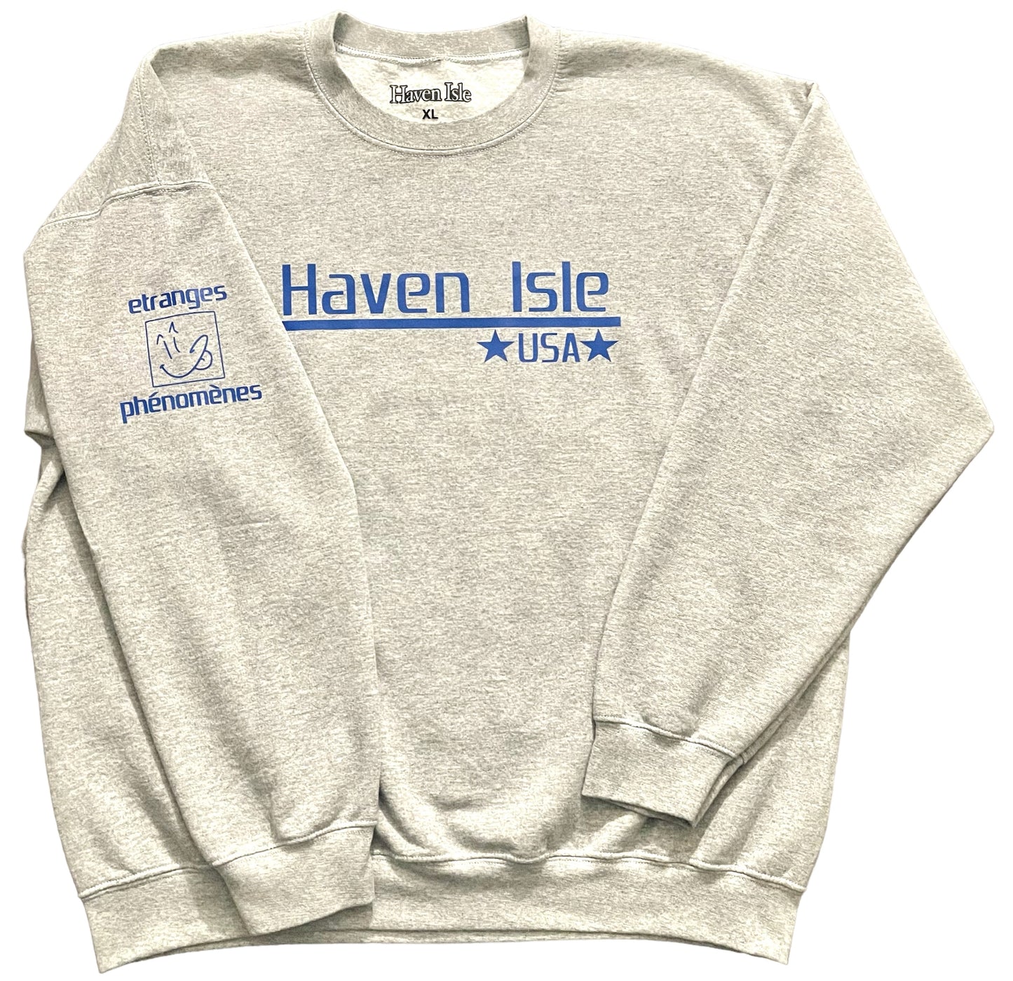 Haven USA Crewneck - Grey/Blue