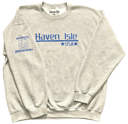 Haven USA Crewneck - Grey/Blue