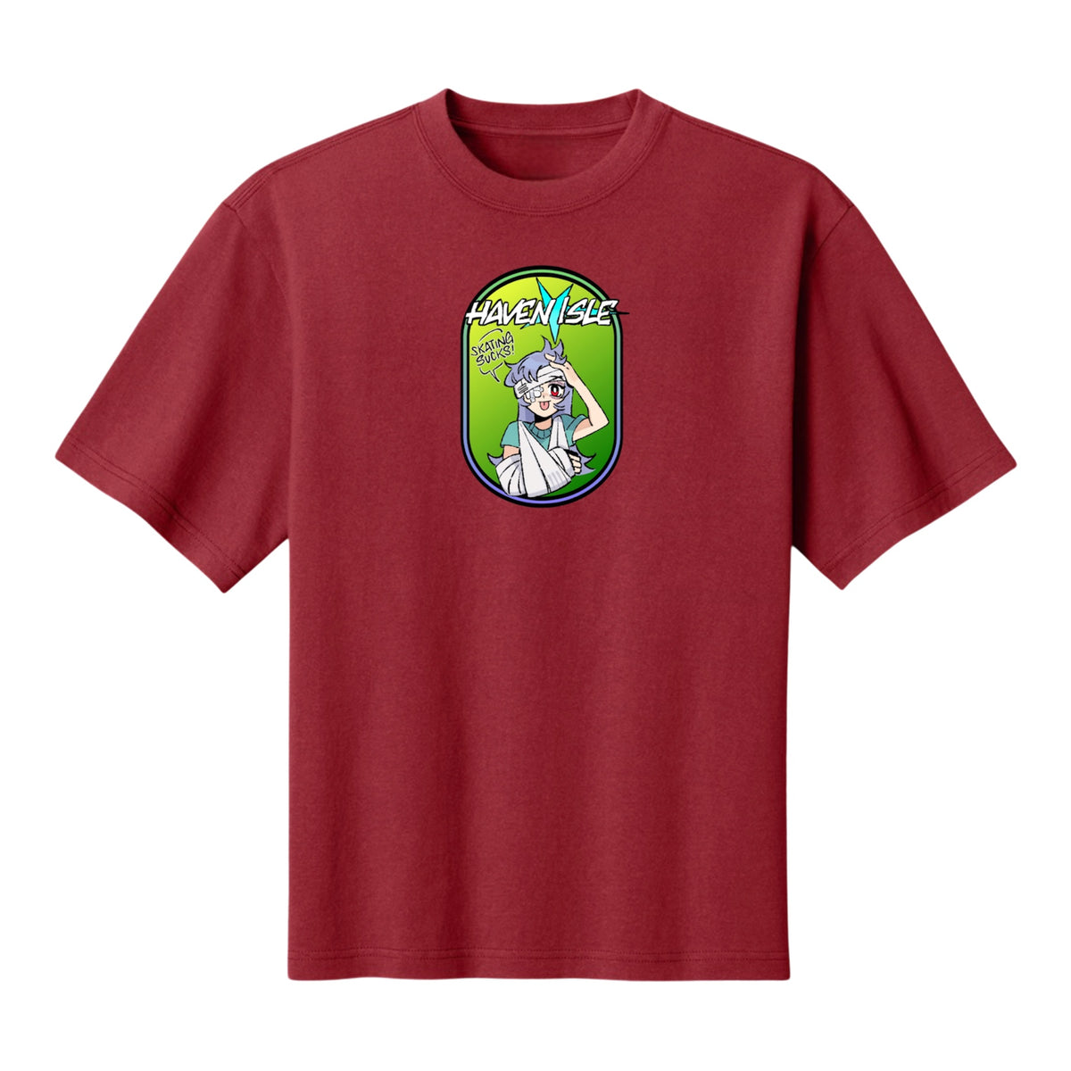 Skating Sucks T-Shirt - Cherrywood Red