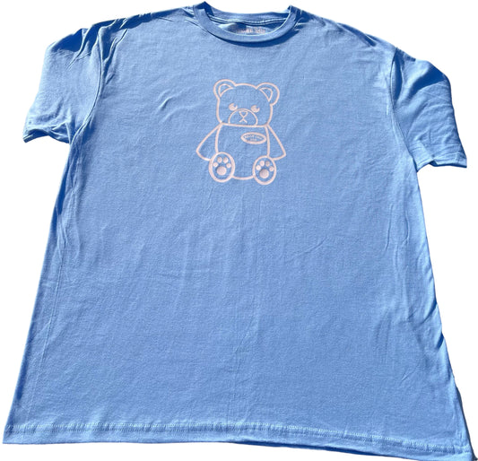 Oso Bear T-Shirt - Carolina Blue/Light Pink