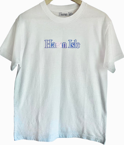 Classic Logo T-Shirt - White/Blue Holographic